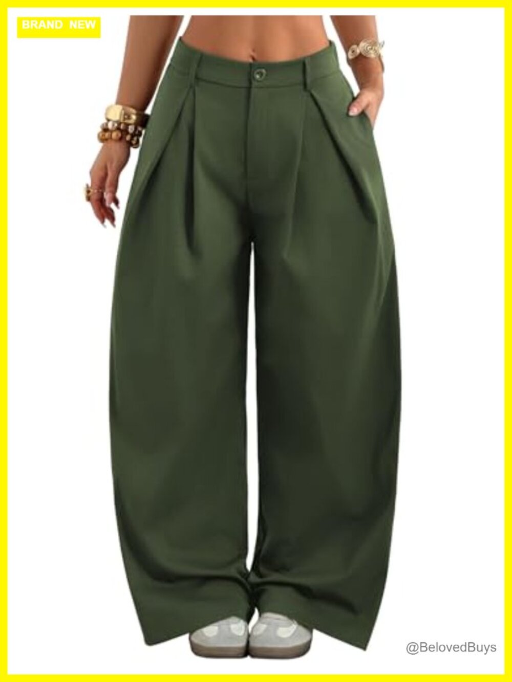 Wide Leg Parachute Pants with Pockets Y2K Streetwear